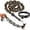 Bronze, variant on Lightweight Faux Chain Pet Leash and Collar Set, Funny Giant Chain Style Plastic Dog Leash for Small Dogs and Cats, Novelty Pet Photo Prop, Costume Party Accessory