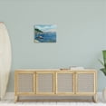 thumbnail image 2 of Stupell Industries Boats Floating Rocky Beach Cliffs Watercolor Detail Painting Gallery Wrapped Canvas Print Wall Art, Design by Stephen Calcasola, 2 of 5