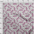 thumbnail image 3 of oneOone Silk Tabby Pink Fabric Leaves Diy Clothing Quilting Fabric Print Fabric By Yard 42 Inch Wide, 3 of 6
