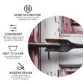 thumbnail image 3 of Honeii Rustic Door Handle Closeup Print Leather Coaster Set of 4, Ideal for Safeguarding Your Furniture from Drinks Spills and Effortless Cleanup-Round Shape, 3 of 6
