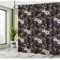 thumbnail image 4 of Ambesonne Botanical Shower Curtain, Birds Twigs Blossoms Art, 69"Wx84"L, Dark Maroon Multicolor, 4 of 4