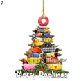 thumbnail image 2 of Pendentif de Noël Série Modèle Résistant aux Intempéries Porte en Bois Décoration Signe Enfants Cadeau, 2 of 9