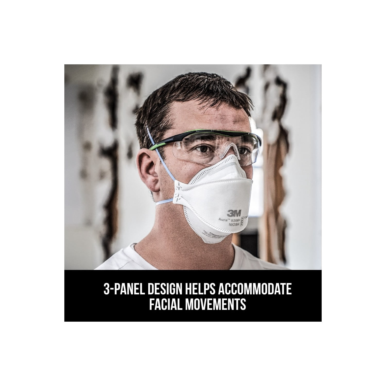 (4 pack) 3M N95 Aura Particulate Respirator 9205+, 10 Pack