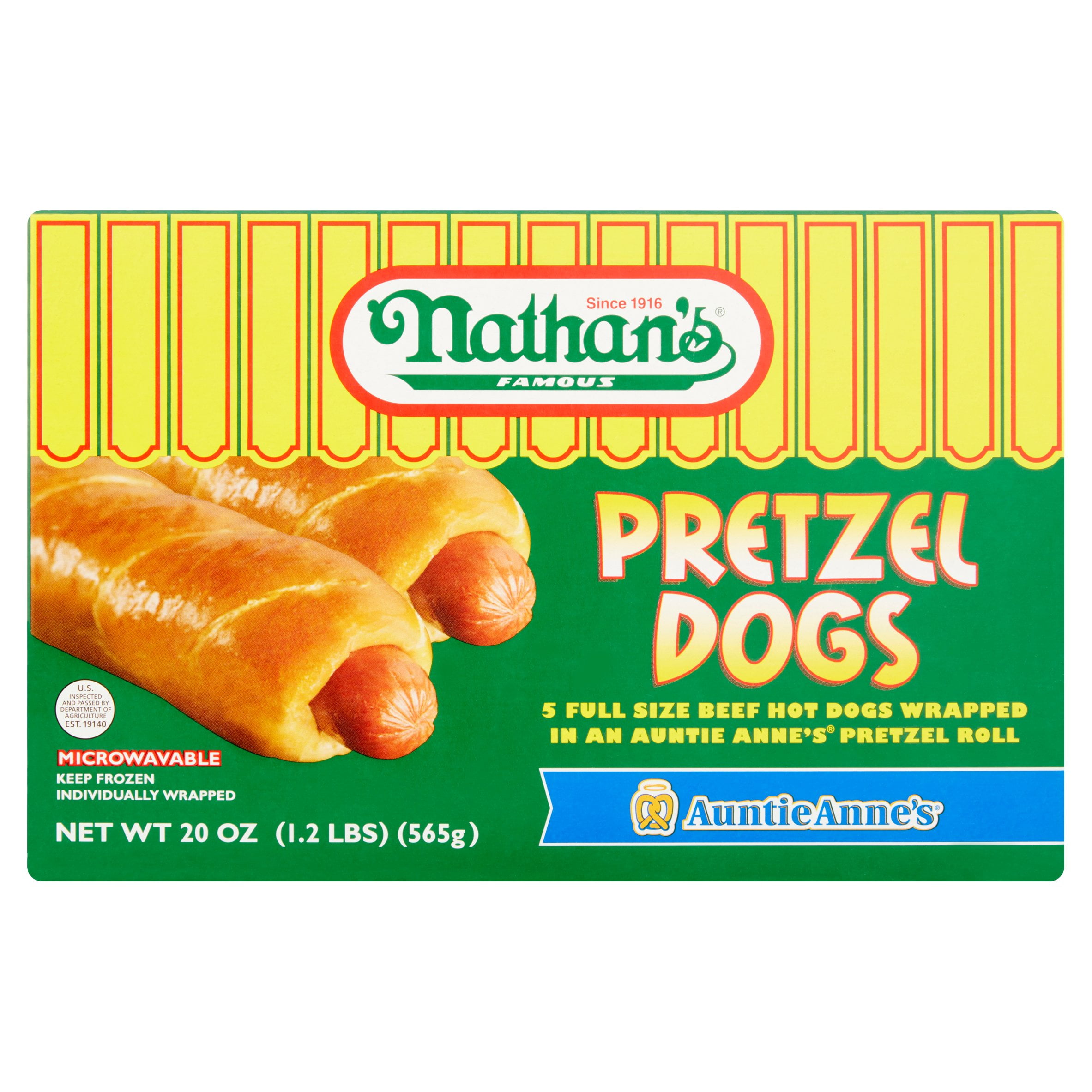 Nathan's Auntie Anne's Famous Pretzel Dogs, 20 oz