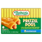 Nathan's Auntie Anne's Famous Pretzel Dogs, 26 oz Box, 5 Count (Frozen)
