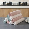 thumbnail image 3 of 1pc Kitchen Daily Dish Towel Cloth Kitchen Rag Non-stick Oil Thickened Ultra light Table Cleaning Cloth Absorbent Scouring Pad, 3 of 6