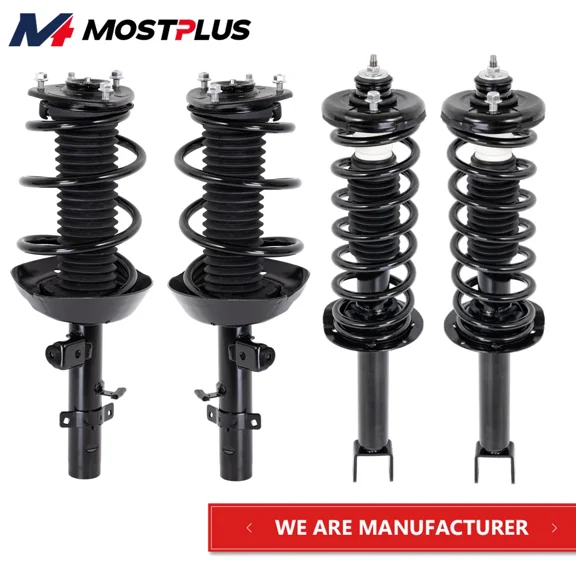 MOSTPLUS Set(4) Front & Rear Shocks Struts Assembly for 2013-2017 Honda Accord 2.4L 3.5L