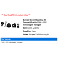 thumbnail image 2 of Bumper Cover Mounting Kit - Compatible with 1980 - 1991 Volkswagen Vanagon 1981 1982 1983 1984 1985 1986 1987 1988 1989 1990, 2 of 2