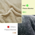 thumbnail image 5 of PHF Fleece Throw Blanket, Fuzzy Soft Lightweight Blankets for Bed, Sofa, Suitable for All Season, Khaki, 50x60 inches, 5 of 6