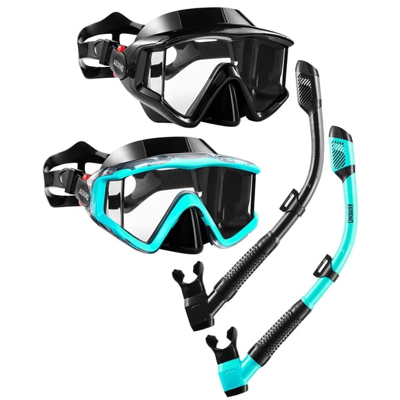 Set de esnórquel seco Aegend de Snorkeling Gear para adultos, paquete de 2
