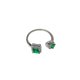 thumbnail image 1 of Sonducket Anillo de apertura para mujer, anillos de circón de cobre, decoraciones de mano ajustables, joyería chapada para niñas y mujeres para citas, Ropa, zapatos y accesorios Miscelánea Verde Sonducket AP014481-02, 1 of 6