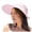 czb# Pink1528, variant on CUZIBR Women'S Sun Hats Large Wide Brim Solid Color Sunscreen Foldable Shading Hat Summer Beach Outdoor Uv Protection Bucket Hat Comfortable Breathable Gardening Hiking Caps,Beige,One Size