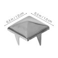 thumbnail image 2 of Raindrops 500Pcs Square Pyramid Silver Rivets Metal Studs Punk Spike Accessories for DIY Crafts, 2 of 8
