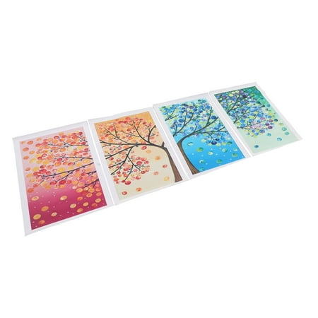 

4 Seasons Oil Paintings Abstract Lucky Tree Oil Paintings Colorful Fashion For Office For Bar For Kitchen For Living Room