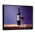 thumbnail image 2 of Designart "Shadow Of Syrah I" Wine Floater Framed Wall Art Living Room, 2 of 5