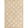 thumbnail image 2 of Indian Handmade Braided Natural Jute with White Box Rectangular Design Area Rug 2 x 2 Feet Square (61 cm x 61 cm), Floor Decor Rugs/Carpet, 2 of 5