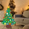 thumbnail image 7 of DIY Felt Christmas Tree Set for Toddlers, Door Wall Hanging Xmas Gifts Christmas Decorations Indoor, 3.6FT Family 3D Fake Xmas Tree Decor with 32 pcs Detachable Ornaments, 7 of 7