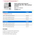 thumbnail image 2 of Engine Cylinder Head Gasket Kit - Compatible with 1994 - 2004 Land Rover Discovery 1995 1996 1997 1998 1999 2000 2001 2002 2003, 2 of 2