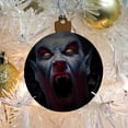 thumbnail image 5 of Creepy Scary Vampire Demon Awakening Wood Christmas Tree Holiday Ornament, 5 of 7