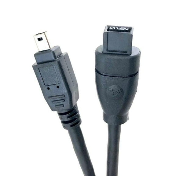 6 ft. FireWire IEEE 1394B 9P-4P Cable, Black