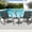 Black(New), variant on SUNCROWN 3-Piece Outdoor Rocking Bistro Set, Outdoor Furniture Set with Patio Rocking Chairs, and Glass-Top Table, Small Conversation Set of 3 for Porch, Lawn, Garden, Yard, Balcony, Poolside, Grey