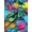 Jade Back, variant on Multi Color/size Dots Satin Print, Non- Stretch, 60" wide, Sells by the yard from Sal Tex Fabrics, Black Back