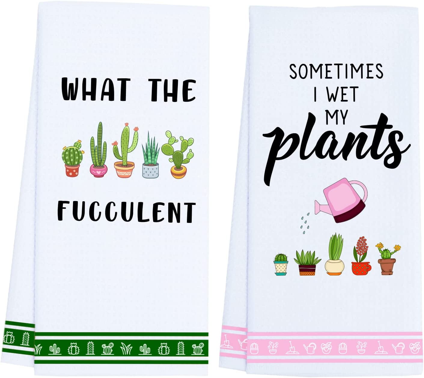 Sometimes I Wet My Plants Kitchen Towel 18x24 Inch, Funny Kitchen