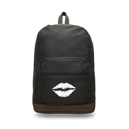 Grab A Smile - Kiss Mark Lips Fashion Canvas Teardrop Backpack with ...