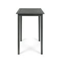 thumbnail image 5 of Noble House Polaris Outdoor Acacia Wood Bar Table in Dark Gray, 5 of 8