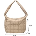 thumbnail image 6 of CoCopeaunt Quilted Tote Bags for Women Lightweight Quilted Padding Shoulder Bag Down Cotton Padded Large Tote Bags Lattice, 6 of 6