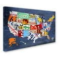 thumbnail image 3 of Trademark Fine Art 'USA Map' Canvas Art by Design Turnpike, 3 of 3