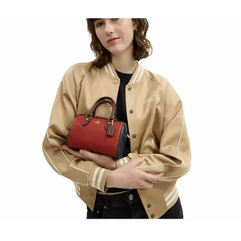Coach Mini Rowan Crossbody Bag In Colorblock Signature Canvas