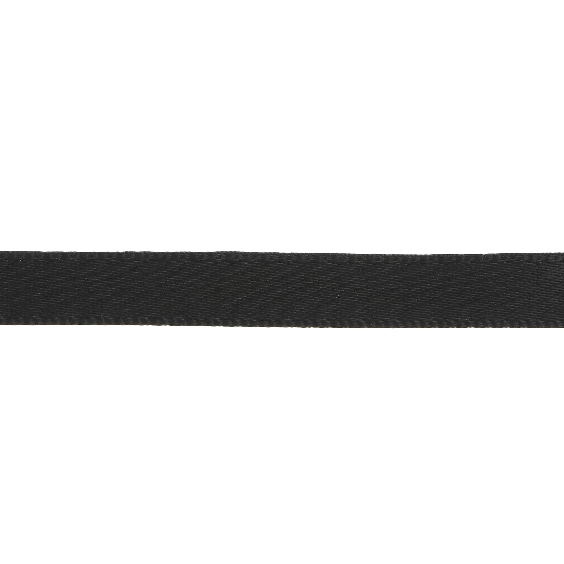 1/4" x 10yd. Black Satin Ribbon by Celebrate It – Non-Wired with Woven Edge - Polyester – Ideal for Gift Wrapping - Baskets & DIY Crafts - 24 Pack