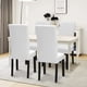 thumbnail image 2 of Juego de 4 fundas elásticas para sillas de comedor, color blanco, 2 of 7