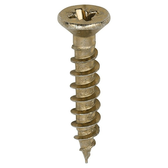 Timco - Classic Multi-Purpose Hinge Screws - PZ - Countersunk - Yellow (Size 3.0 x 16 - 200 Pieces)