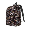 thumbnail image 2 of Daiia Daisies Flowers Vintage Canvas Backpack for Men and Women ,Hiking Backpack,Travel Laptop Bag for School,Large Capacity Backpack, 2 of 8