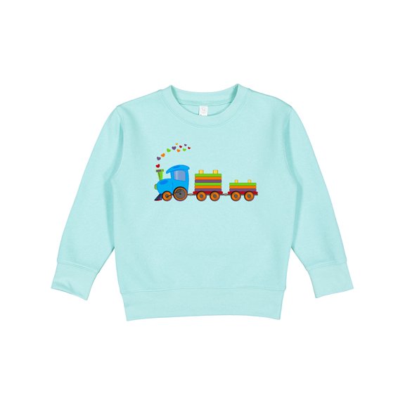 Inktastic Colorful Toy Train Toddler Sweatshirt