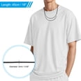 thumbnail image 2 of Uxcell 18" Leather Necklace Cord 0.08" Braided Leather Cord Black/Silver, 2 of 6