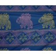 thumbnail image 4 of oneOone Polyester Lycra Fabric Floral & Elephant Block Printed Craft Fabric BTY 56 Inch Wide, 4 of 4