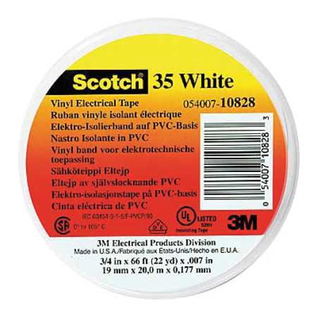 3M Scotch 35 Electrical Tape, 7 mil, 1/2