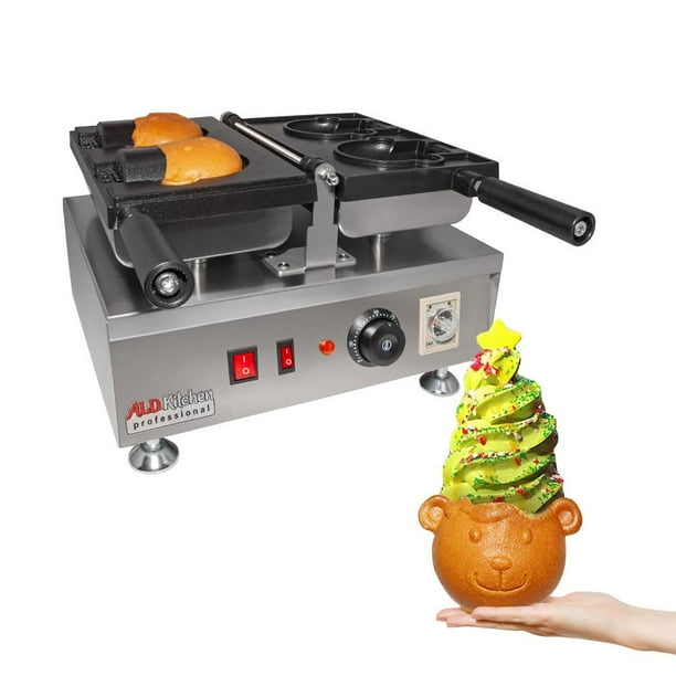 Taiyaki Maker Electric Taiyaki Machine Stainless Steel Bear Shaped