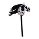 thumbnail image 5 of Caballo de palo para Halloween, juego de simulación, divertido, hecho a mano, juguete para montar. blanco y negro, 5 of 8