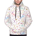thumbnail image 4 of Hoodies for Men - Bohemian Cartoon Cute Horse Flower Long Sleeve Comfrt Men'S Fashion Hoodies & Sweatshirts, Sweatshirts for Men Hoodies Pullover Clothing Clothes with Pouch, 4 of 7