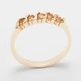 thumbnail image 2 of LBG British Made 18k Rose Gold Natural Citrine Womens Eternity Ring - 33 size options - Sizes 4 to 12 Available, 2 of 6