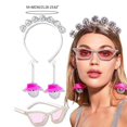 thumbnail image 3 of Durable and Trendy 70s Disco Ball Headband Sunglass Earrings Set Add a Unique Twist to Your Look, 3 of 4