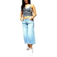 thumbnail image 2 of Judy Blue Women's Blue Flare Capri, 2 of 5