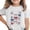 White, variant on Soft Stretchy Girls Patriotic Bow American Flag T-Shirt 4th of July Independence Day Graphic Tee 95% Polyester Spandex Sizes 5-14 Green,Size 11-12T