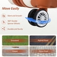 thumbnail image 6 of CQSXDA Lightweight ABS Hardshell Luggage Set 3-Piece, 20 Inch Carry-On Suitcase with TSA Lock Spinner Wheels for Travelers, Cream, 6 of 15