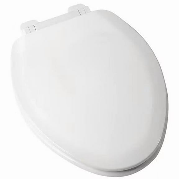 Jones Stephens C014WDS00 Deluxe Elongated Close Molded Wood Seat with Cover, White