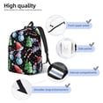 thumbnail image 3 of Fotbe Disco Mirror Ball Snowman Printed Canvas Daypack - Stylish and Durable Vintage Compact Backpack - Class, Work, Travel, or Laptop Bookbag,Organized Compartments-Medium, 3 of 5